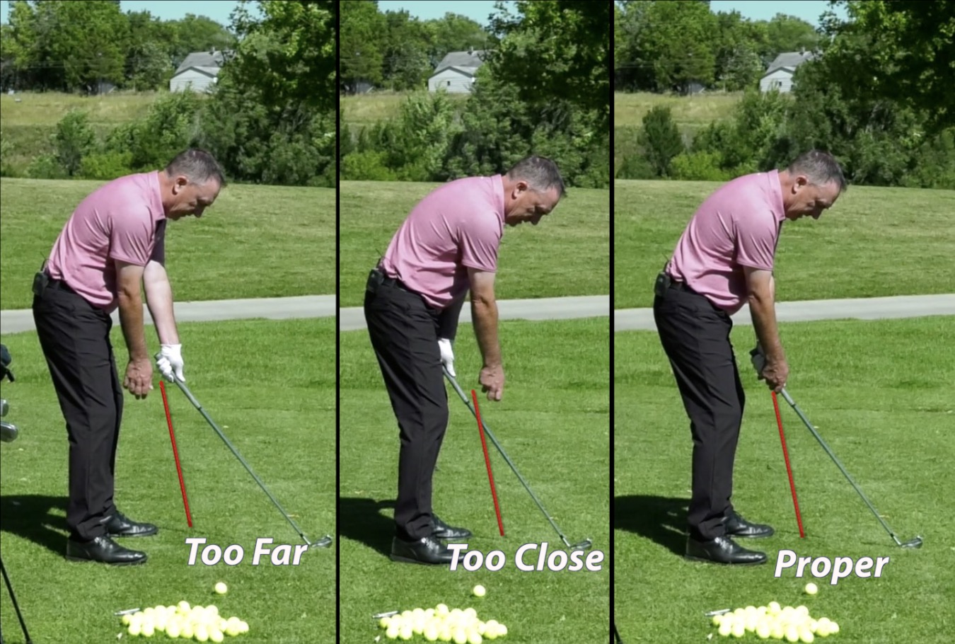 Basic golf stance and deals swing