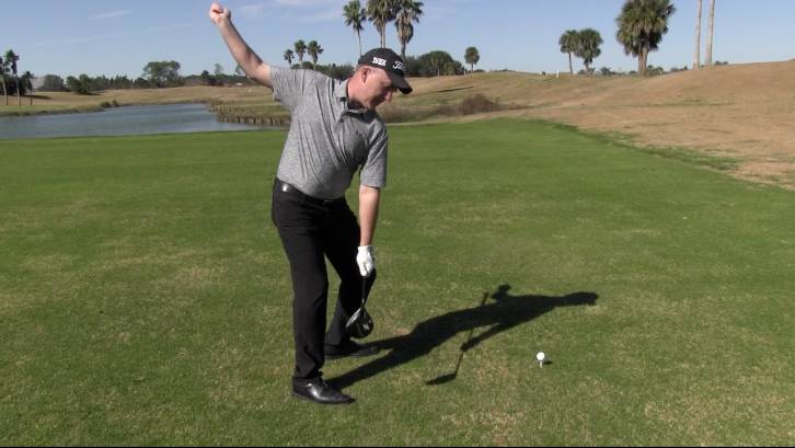 Releasing the trail leg in your backswing can help you turn and increase distance