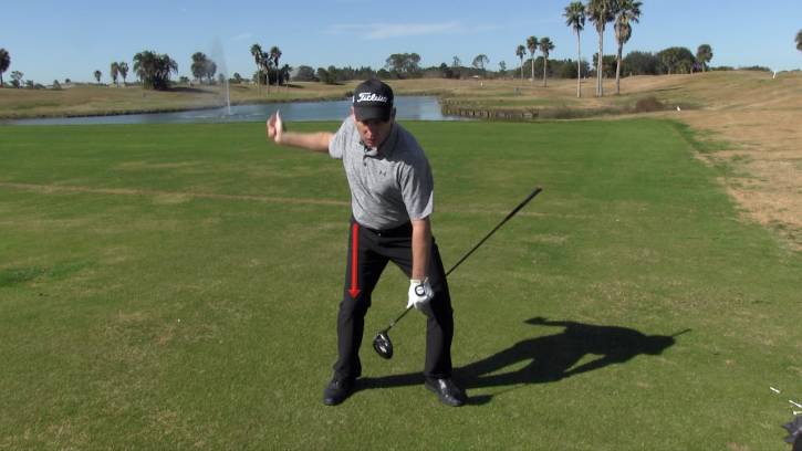 Getting a good squat in the downswing will help you use the ground to create power