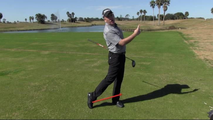 Pushing off the trail leg through impact will generate more power and increase distance