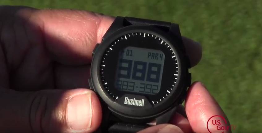 golf yardage wrist watch